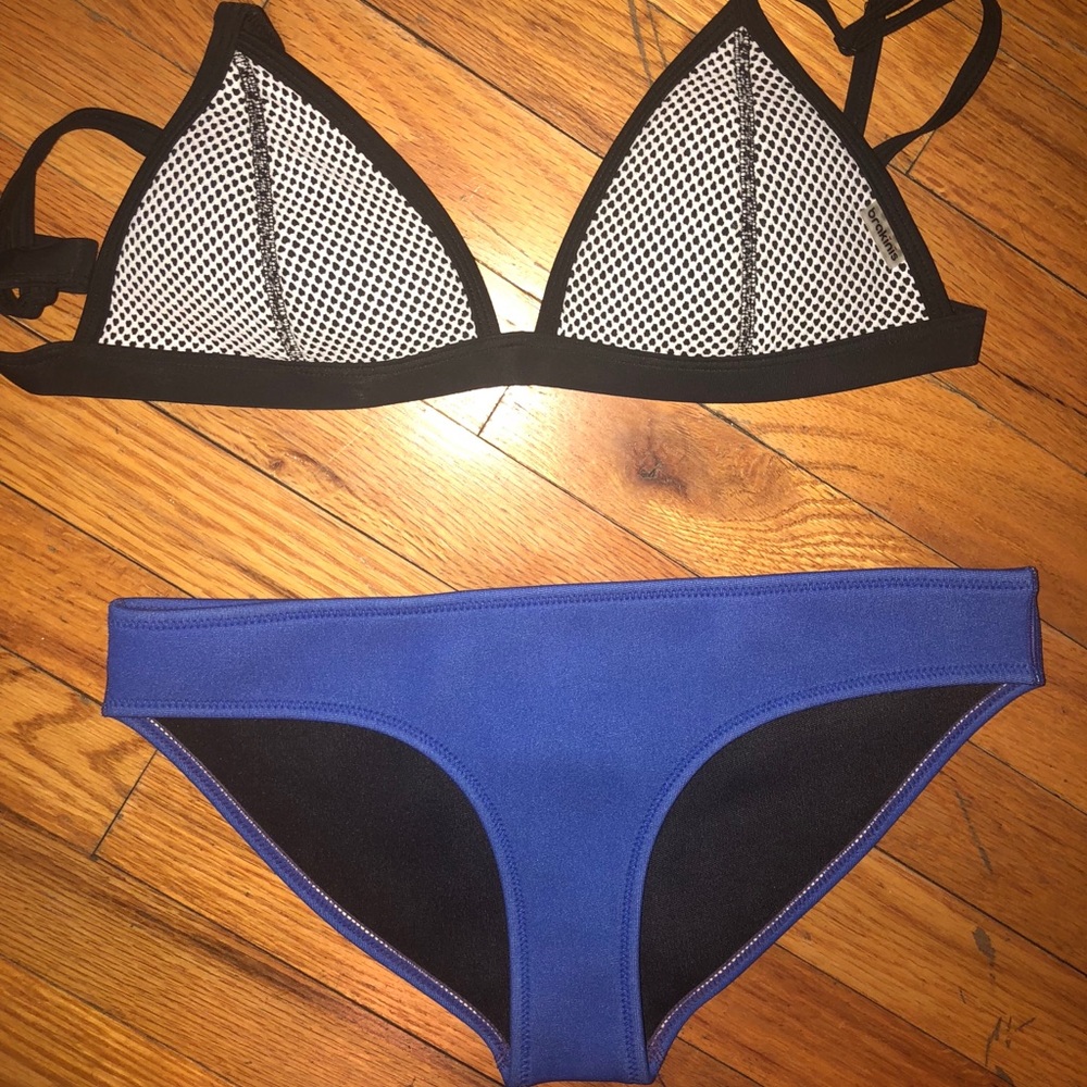 Neoprene mesh bikini set